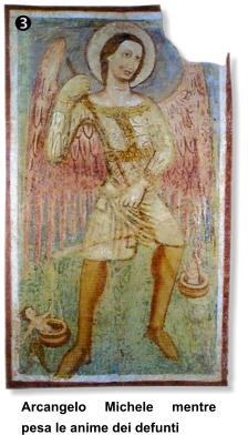 Arcangelo Michele mentre pesa le anime dei defunti